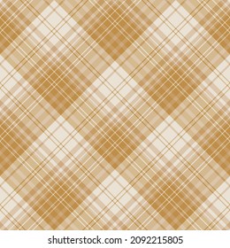 Seamless pattern in awesome beige colors for plaid, fabric, textile, clothes, tablecloth and other things. Vector image. 2