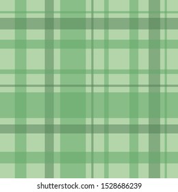 Seamless pattern in awesome green colors for plaid Vector image. 