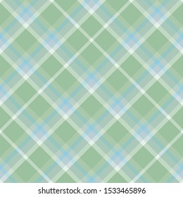 Seamless pattern in awesome pastel green and blue colors for plaid, fabric, textile, clothes, tablecloth and other things. Vector image. 2