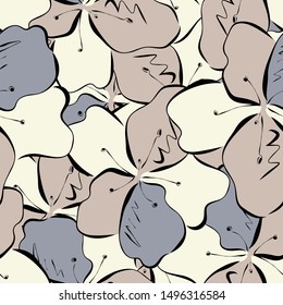 Seamless pattern with azaleas. Pattern with flowers.