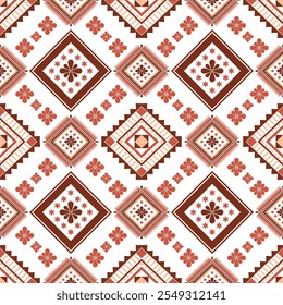 Patrón sin fisuras patrón de tela azteca patrón geométrico para el fondo, patrón sin fisuras de Vector tribal navajo. Ornamento nativo americano. Estilo étnico de decoración suroeste. Adorno geométrico boho.