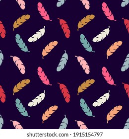 
Nahtlose Muster für Babystoffe, Verpackungen, Wallpaper, Hintergründe. Helles Muster der Pfeile. mehrfarbiges Muster. Doodle-Kinder, minimalistischer Hintergrund