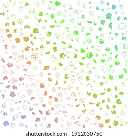 Seamless Pattern With BABY ICON Stock Vector, in gradient color and white background with mini doodle (icon). Vector Illustration