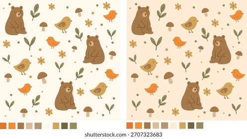 Seamless pattern baby and