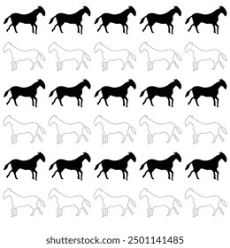 seamless pattern for baby shower decor, nursery print, kids apparel, wrapping paper, fabric, and textile. Vector illustration.