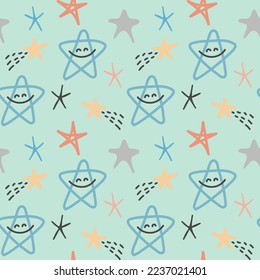 Seamless pattern for baby textile