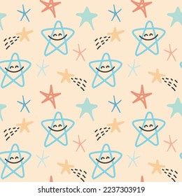 Seamless pattern for baby textile