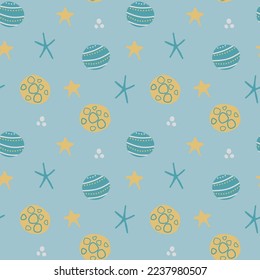 Seamless pattern for baby textile