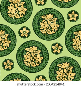 Seamless Pattern For Back ground And Printing on Fabric, Vector pattern