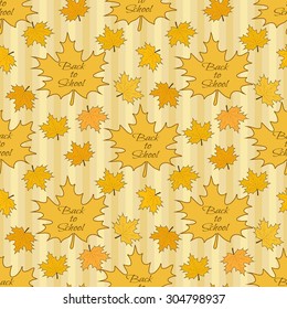 Seamless pattern Back to school, vector illustration