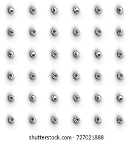 Seamless pattern background with 3D eyes staring at different directions.
