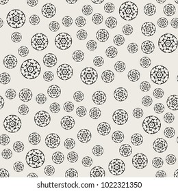 Seamless pattern background. Abstract and Classical concept. Geometric creative design stylish theme. Illustration vector. Black and white color
