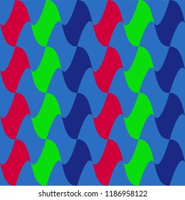 Seamless pattern background with abstract elements, colorful illustration