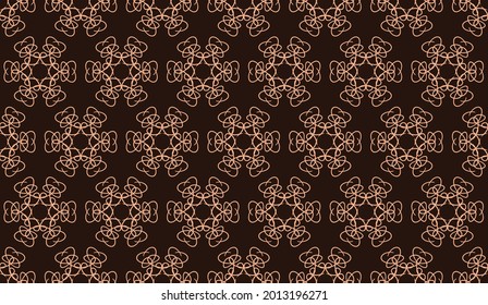 nahtloser Musterhintergrund. abstraktes Blumenmuster. Mandala-Muster. handgezeichnetes nahtloses Muster