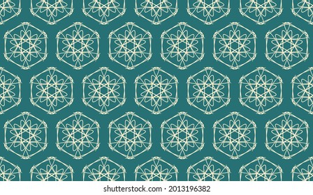 fondo de patrón impecable. patrón floral abstracto. patrón de mandala. patrón a mano sin inconvenientes