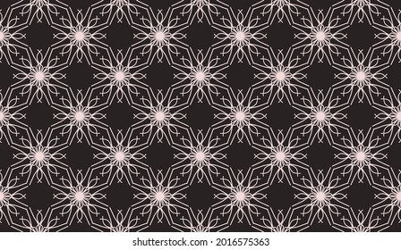 seamless pattern background. abstract floral pattern. mandala pattern. hand drawn seamless pattern. contemporary batik motif