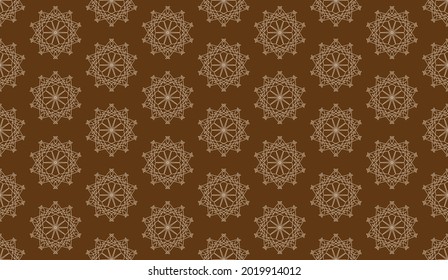 seamless pattern background. abstract floral pattern. mandala pattern. hand drawn seamless pattern. contemporary batik motif