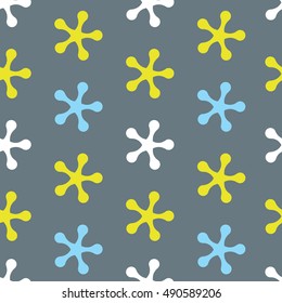 seamless pattern background with abstract flowers