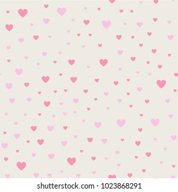 Seamless pattern background. Abstract and Modern concept. Geometric creative design stylish theme. Illustration vector. Pink and red color. Heart shape for Valentines day and wedding events