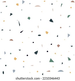 Seamless pattern background with abstract organic shapes, contemporary collage style, pastel colors