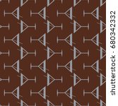 Seamless pattern background with alcohol cocktail drinks of martini, margarita, tequila or vodka.