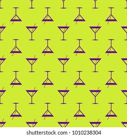 Seamless pattern background with alcohol cocktail drinks of martini, margarita, tequila or vodka.