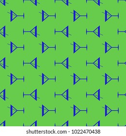 Seamless pattern background with alcohol cocktail drinks of martini, margarita, tequila or vodka.