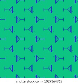 Seamless pattern background with alcohol cocktail drinks of martini, margarita, tequila or vodka.
