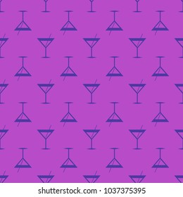 Seamless pattern background with alcohol cocktail drinks of martini, margarita, tequila or vodka.