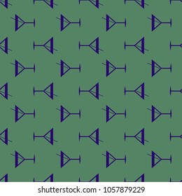 Seamless pattern background with alcohol cocktail drinks of martini, margarita, tequila or vodka.