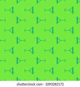 Seamless pattern background with alcohol cocktail drinks of martini, margarita, tequila or vodka.