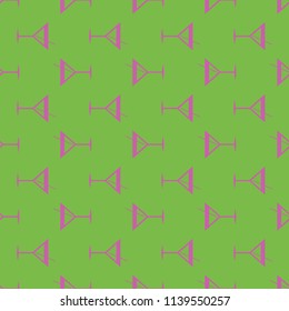 Seamless pattern background with alcohol cocktail drinks of martini, margarita, tequila or vodka.