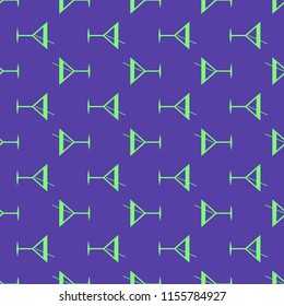 Seamless pattern background with alcohol cocktail drinks of martini, margarita, tequila or vodka.