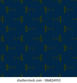 Seamless pattern background with alcohol cocktail drinks of martini, margarita, tequila or vodka.