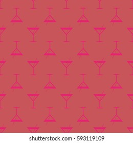 Seamless pattern background with alcohol cocktail drinks of martini, margarita, tequila or vodka.