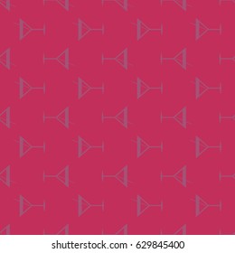 Seamless pattern background with alcohol cocktail drinks of martini, margarita, tequila or vodka.