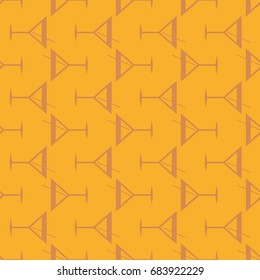 Seamless pattern background with alcohol cocktail drinks of martini, margarita, tequila or vodka.