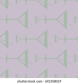Seamless pattern background with alcohol cocktail drinks of martini, margarita, tequila or vodka.