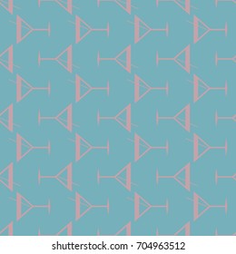 Seamless pattern background with alcohol cocktail drinks of martini, margarita, tequila or vodka.