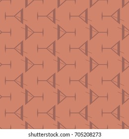 Seamless pattern background with alcohol cocktail drinks of martini, margarita, tequila or vodka.