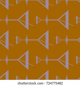 Seamless pattern background with alcohol cocktail drinks of martini, margarita, tequila or vodka.