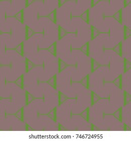 Seamless pattern background with alcohol cocktail drinks of martini, margarita, tequila or vodka.