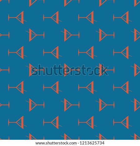 Seamless pattern background with alcohol cocktail drinks of martini, margarita, tequila or vodka.