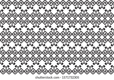 seamless pattern background, beautiful abstract motifs with a combination of black and white. simple flat and minimalist.