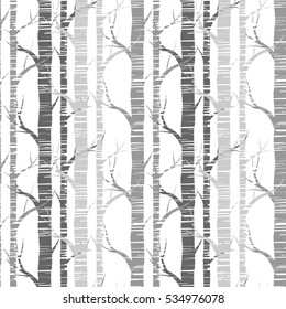 Seamless pattern, background with birch trees .textile, fabrics or wallpapers