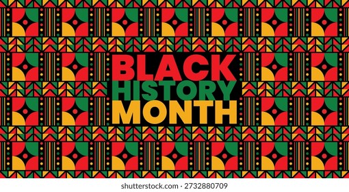 Fondo de patrón sin fisuras para el mes de la historia negra