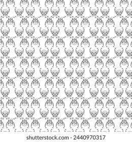 Seamless pattern. Background. Black openwork on a gray background. Flyer background design, advertising background, fabric, clothing, texture, textile pattern.