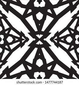 seamless pattern background black and white  