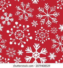 Seamless pattern background with christmas design