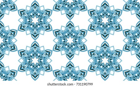 Seamless pattern. Background for Christmas holidays. Snowflakes.